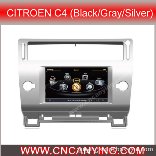 Special Car DVD Player for Citroen C4 (Black/Gray/Silver) with GPS, Bluetooth. with A8 Chipset Dual Core 1080P V-20 Disc WiFi 3G Internet (CY-C088)